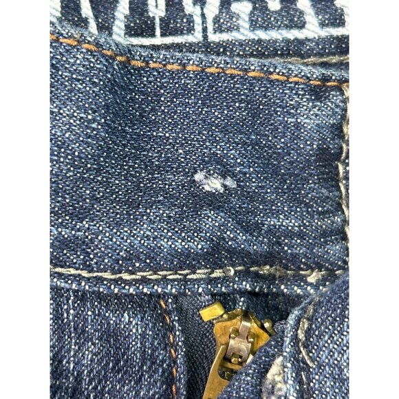 Company81 Men's W28 L30 Blue Denim Jeans Slight Flare Button Zipper Closure Gorp - Picture 3 of 11